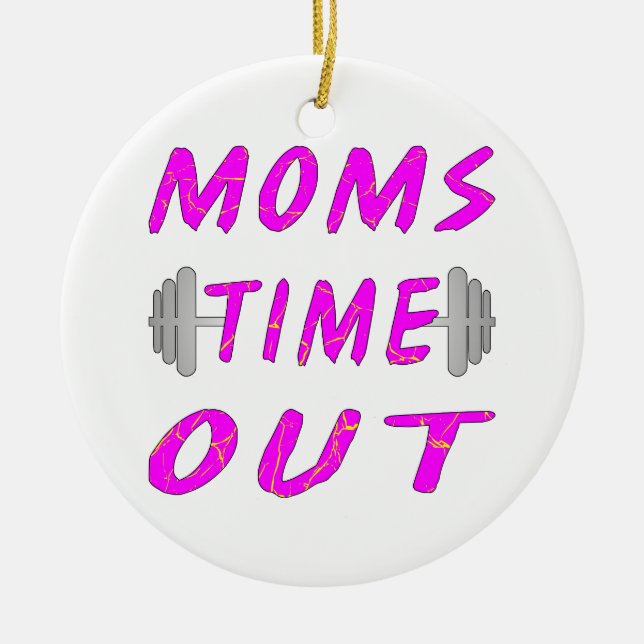 Décoration En Céramique Moms Time Out Barbell (Devant)