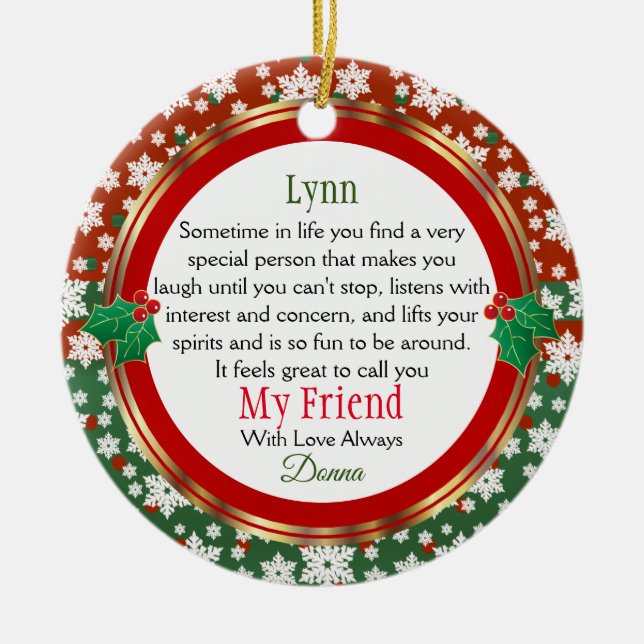 Décoration En Céramique Mon ami toujours (Devant)