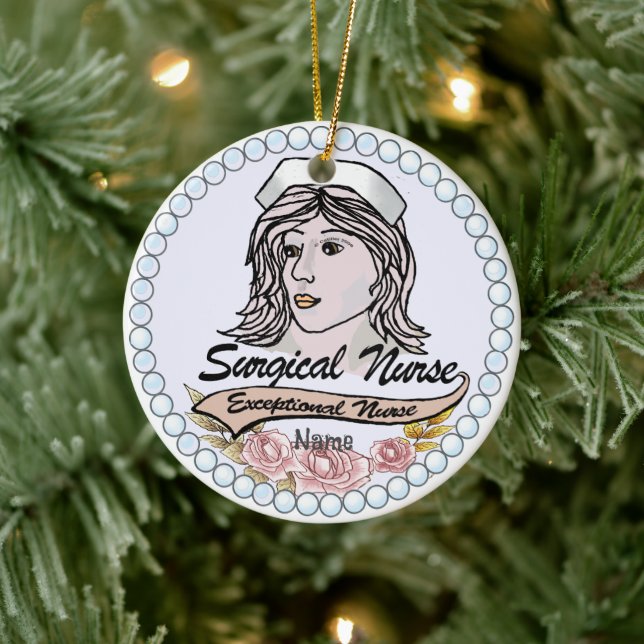 Décoration En Céramique Mon infirmière chirurgicale (Arbre)