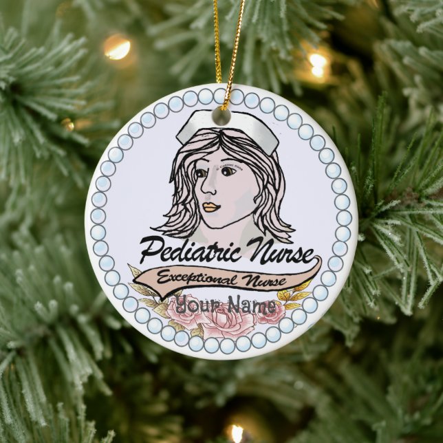 Décoration En Céramique Mon infirmière pédiatrique (Arbre)