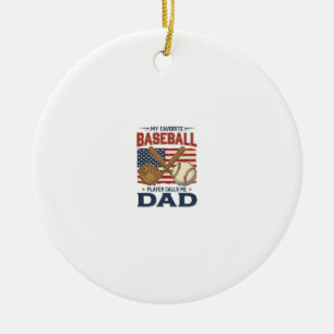 Décoration En Céramique Mon Joueur De Baseball Préféré M'appelle Papa Vint