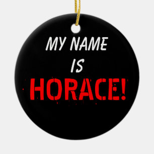 Décoration En Céramique Mon nom, est HORACE