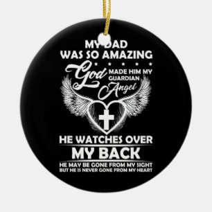 Décoration En Céramique Mon Père Était Si Extraordinaire Que Dieu L'A Fait