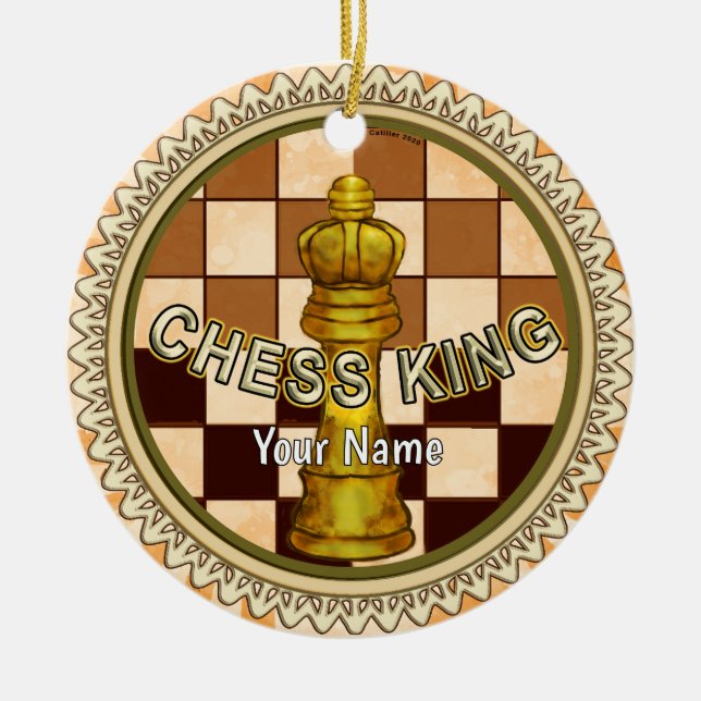 Décoration En Céramique Mon roi d'échecs (Devant)