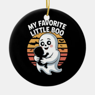 Décoration En Céramique Mon T-shirt Halloween préféré Little Boo