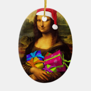 Décoration En Céramique Mona Lisa Avec Forfaits Noël