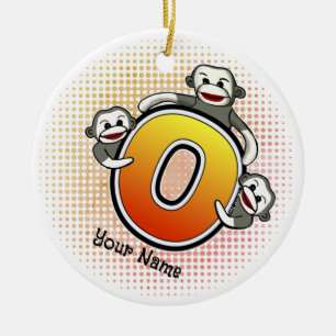 Décoration En Céramique Monogramme O Monkey