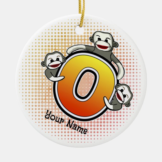 Décoration En Céramique Monogramme O Monkey (Devant)