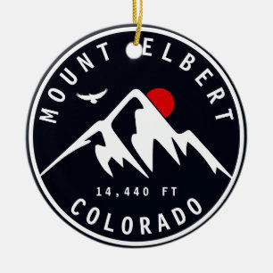 Décoration En Céramique Mont Elbert - Colorado 14ers fourteener