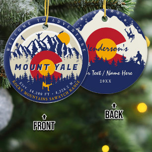 Décoration En Céramique Mont Yale Colorado 14ers Escalade Fourteener