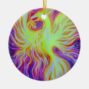 Décoration En Céramique Montée d'un Phoenix