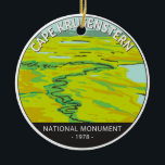 Décoration En Céramique Monument national du Cap Krusenstern Tundra River<br><div class="desc">Design vectoriel du cap Krusenstern.Il s'agit principalement d'une plaine côtière,  qui comprend de grandes lagunes et des collines ondulées de calcaire.</div>