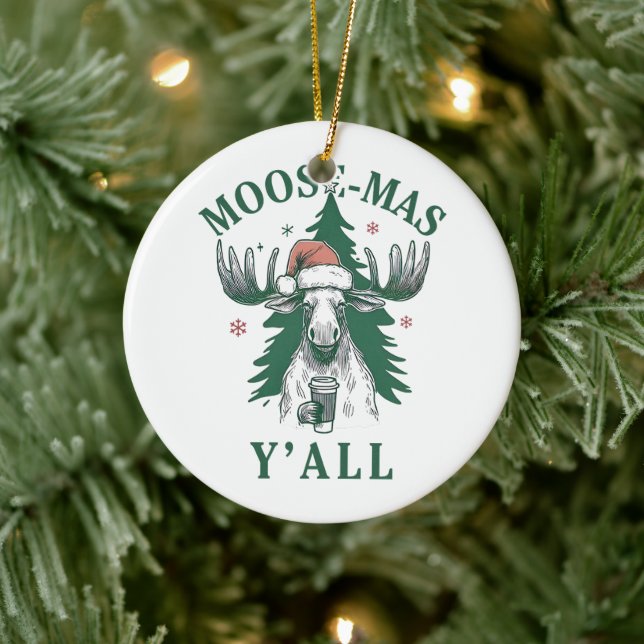 Décoration En Céramique Moosemas Y'all (Arbre)