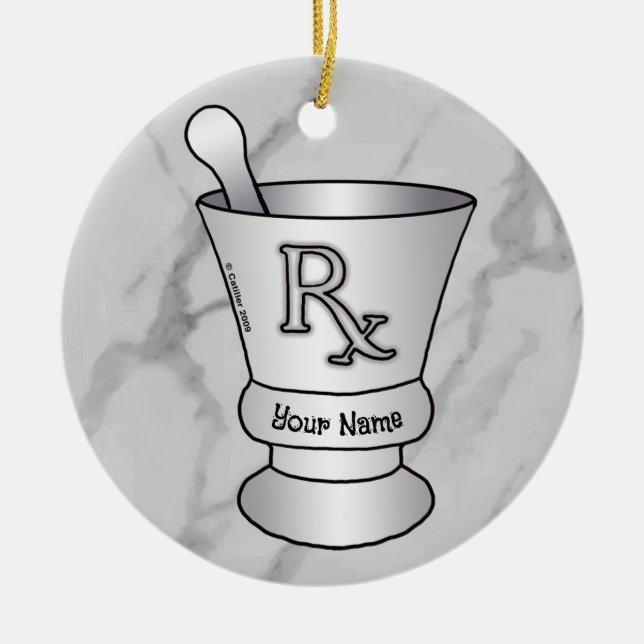 Décoration En Céramique Mortier et pilon (Devant)