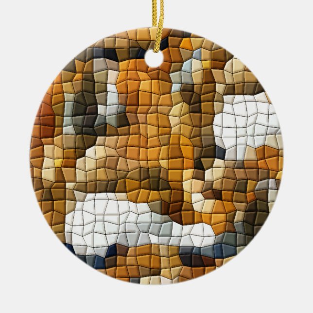 DÉCORATION EN CÉRAMIQUE MOSAÏQUE FOX (Devant)
