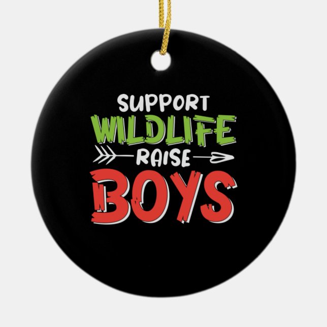 Décoration En Céramique Mother Art Support Wildlife Raise Boys (Devant)