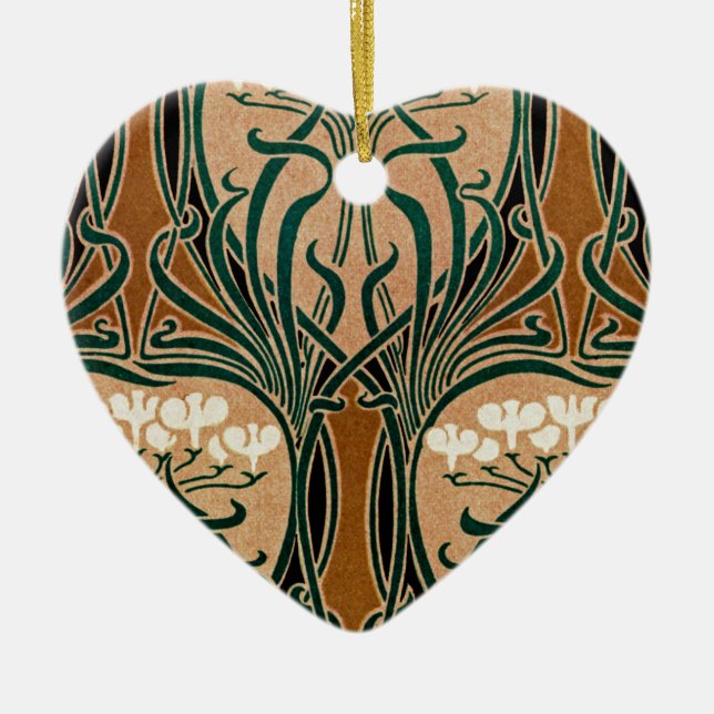 Décoration En Céramique Motif Art Nouveau #9 (Devant)