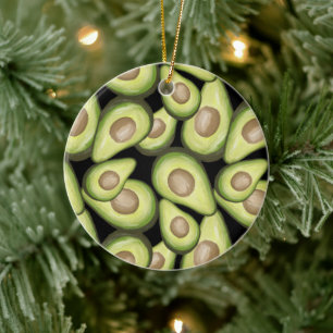 Décoration En Céramique Motif Avocado de légumes frais et gourmet
