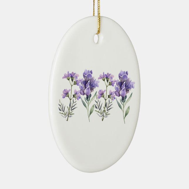 Décoration En Céramique Motif d'aquarelle française Lavender (Droite)