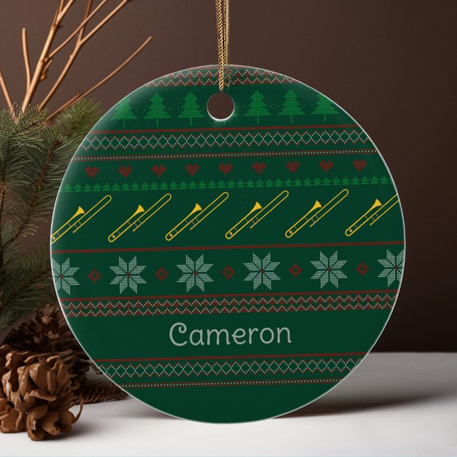 Décoration En Céramique Motif de chandail de Noël personnalisé pour trombo (Créateur téléchargé)