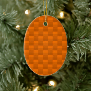 Décoration En Céramique Motif de couleur de citrouille en orange