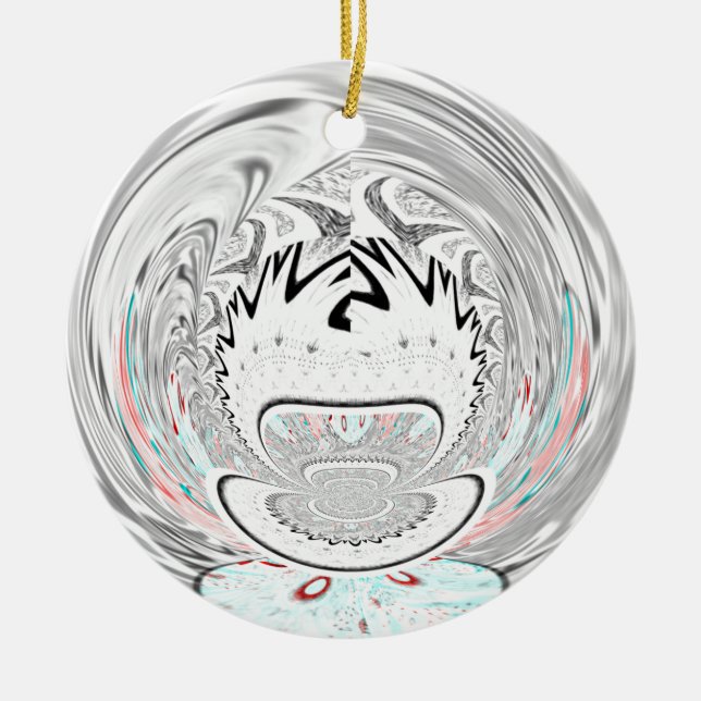 Décoration En Céramique Motif de flore urbaine moderne (Devant)