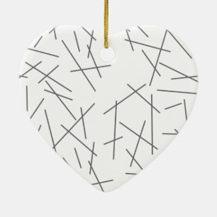 Décoration En Céramique Motif de ligne graphique moderne, simple, désordon
