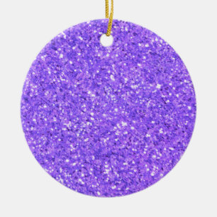 Décoration En Céramique Motif de parties scintillant pétillant violet