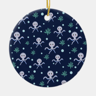 Décoration En Céramique Motif de Pieuvre Mignonne