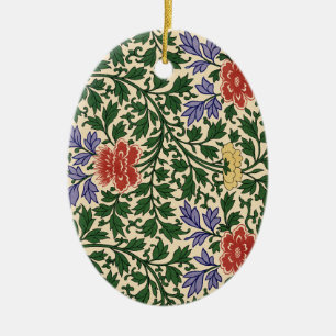 Décoration En Céramique Motif de pivoine de chinoiserie vintage Owen Jones