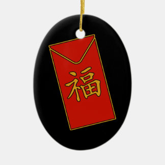 Décoration En Céramique Motif d'enveloppe rouge