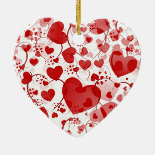 DÉCORATION EN CÉRAMIQUE MOTIF DU COEUR ART 7
