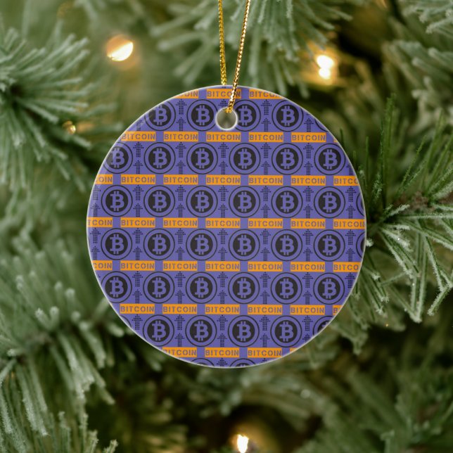 Décoration En Céramique Motif du logo Bitcoin (Arbre)
