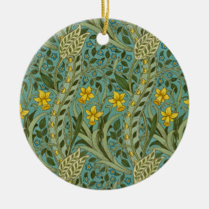Décoration En Céramique Motif floral narcisse William Morris Classique
