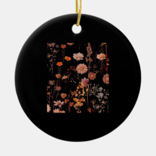 Décoration En Céramique Motif floral - Whimsigoth Cottagecore foncé