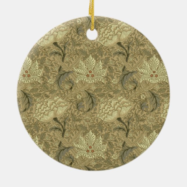 Décoration En Céramique Motif floral William Morris Windrush : Vintage (Dos)