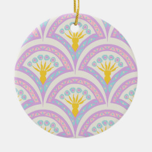 Décoration En Céramique Motif Pastel en Coquille