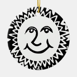 Décoration En Céramique Motif Sun personnalisé