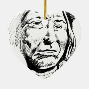 Décoration En Céramique Motivation du croquis en chef indien