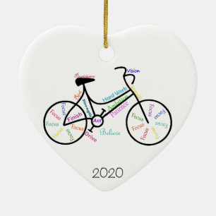 Décoration En Céramique Mots Motivationnels personnalisés pour vélo