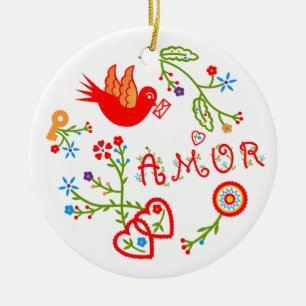 Décoration En Céramique Mouchoirs d'amour de Valentine