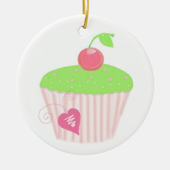 Décoration En Céramique Muffin au citron doux (Devant)