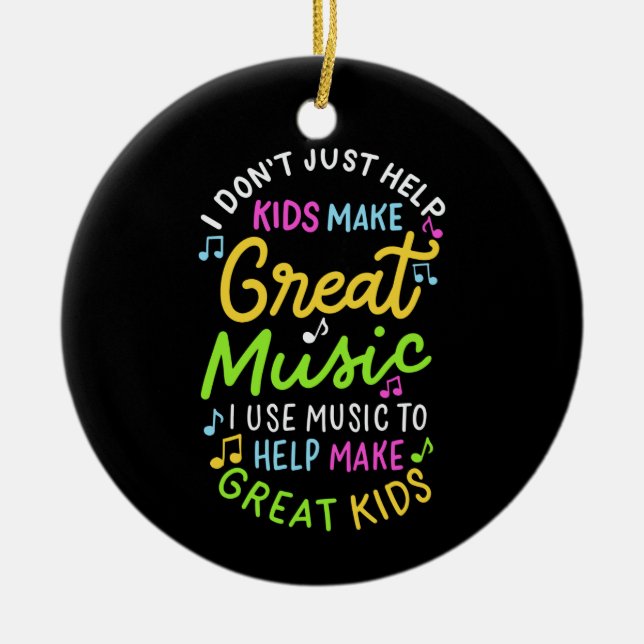 Décoration En Céramique Music teacher (Devant)