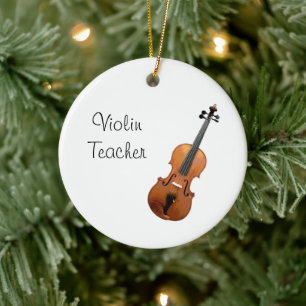 Décoration En Céramique Musical Violon Enseignant Musique classique