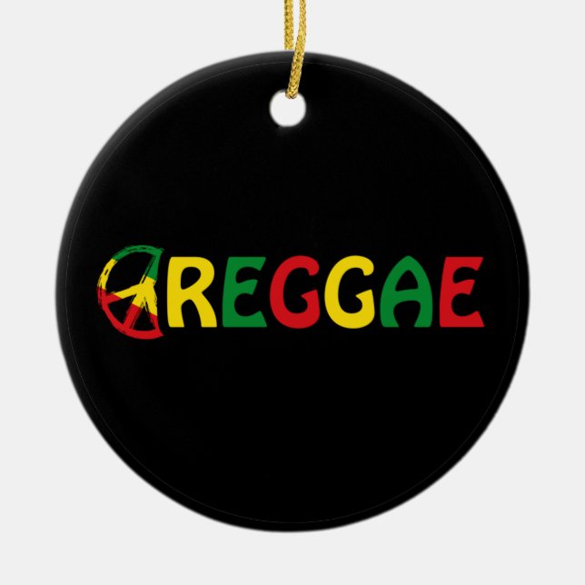 Décoration En Céramique Musique reggae (Devant)