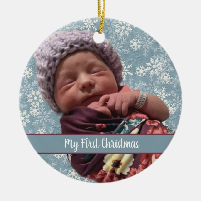 Décoration En Céramique My First Christmas Ceramic Ornament (Devant)