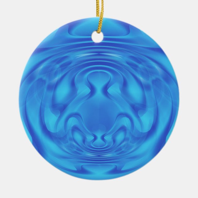 Décoration En Céramique Mystère bleu (Devant)