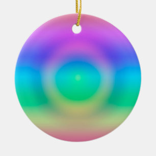 Décoration En Céramique Mystic Rainbow Eye Ombre