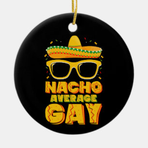 Décoration En Céramique Nacho Moyenne gay Mexicaine LGBTQ Cinco de Mayo