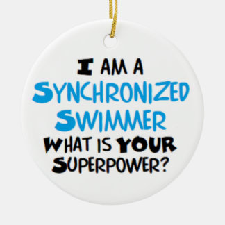 Décoration En Céramique nageur synchronisé